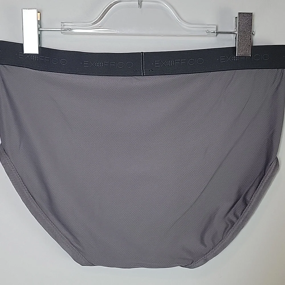 ExOfficio Men's Gray Briefs Give-n-go size Large 1216709